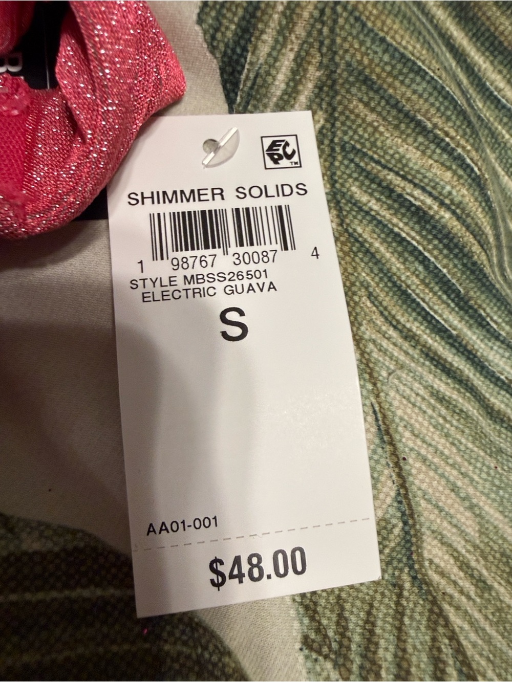 Women's Shimmery Pink Bikini Bottom - Picture 4 of 4